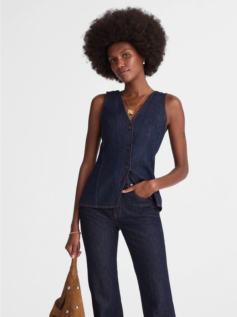 Madewell Dark Indigo Straight-Leg Jeans